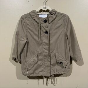 Cropped trench jacket size small